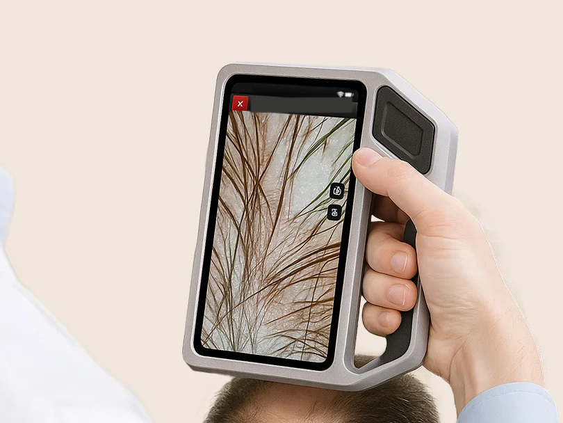 Hair examination with a digital trichoscope